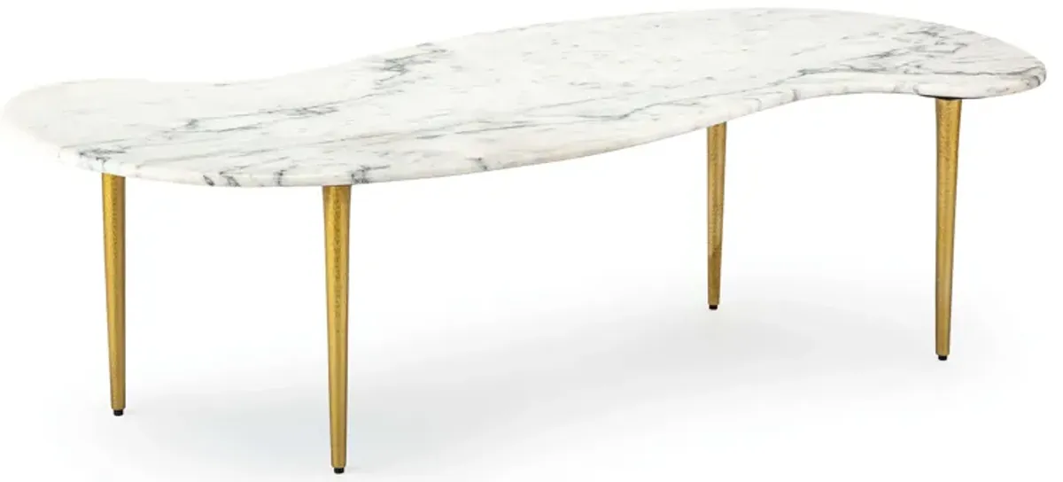 Jagger Marble Cocktail Table (White)