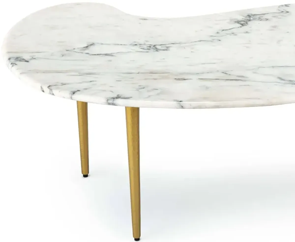 Jagger Marble Cocktail Table (White)