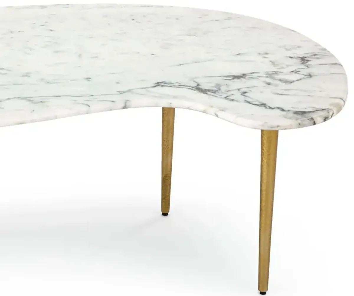 Jagger Marble Cocktail Table (White)