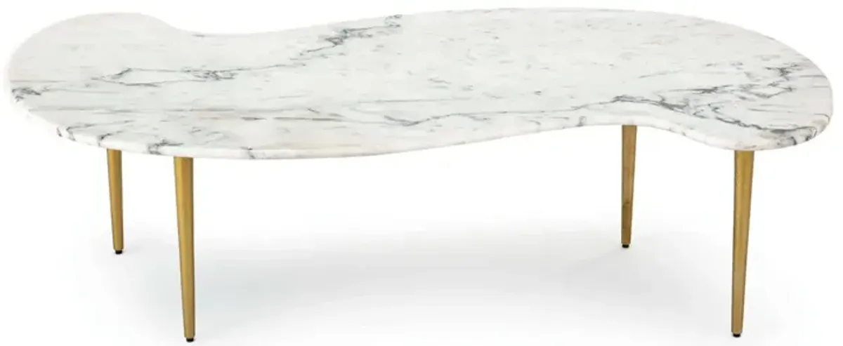 Jagger Marble Cocktail Table (White)