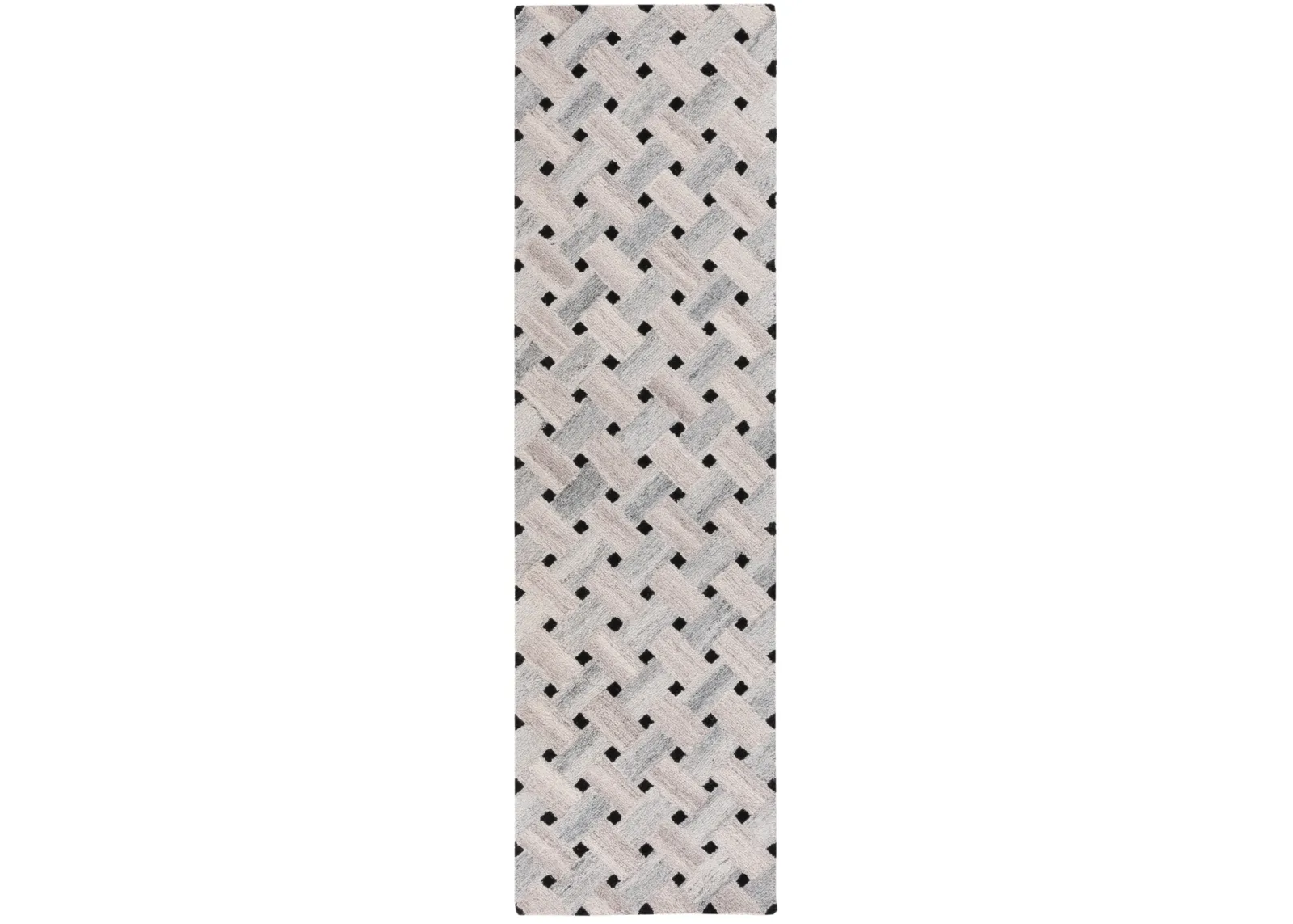 GENRE 302 GREY  2'-3' x 8' Runner Rug