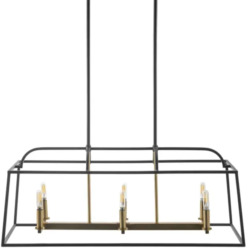 Possini POS-002 33"L x 12"W x 15"H Chandelier