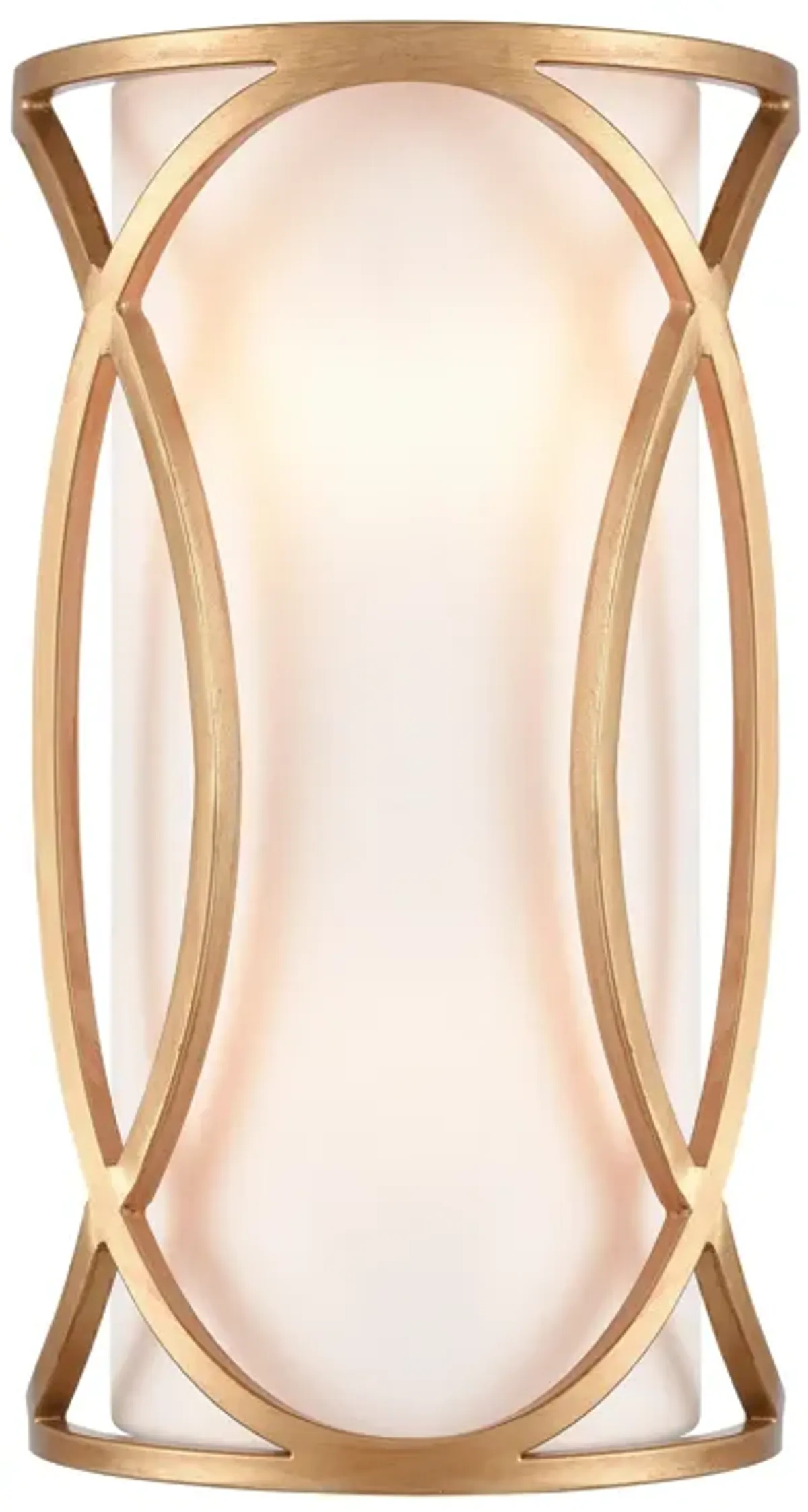 Ringlets 15" High 2-Light Sconce - Matte Gold