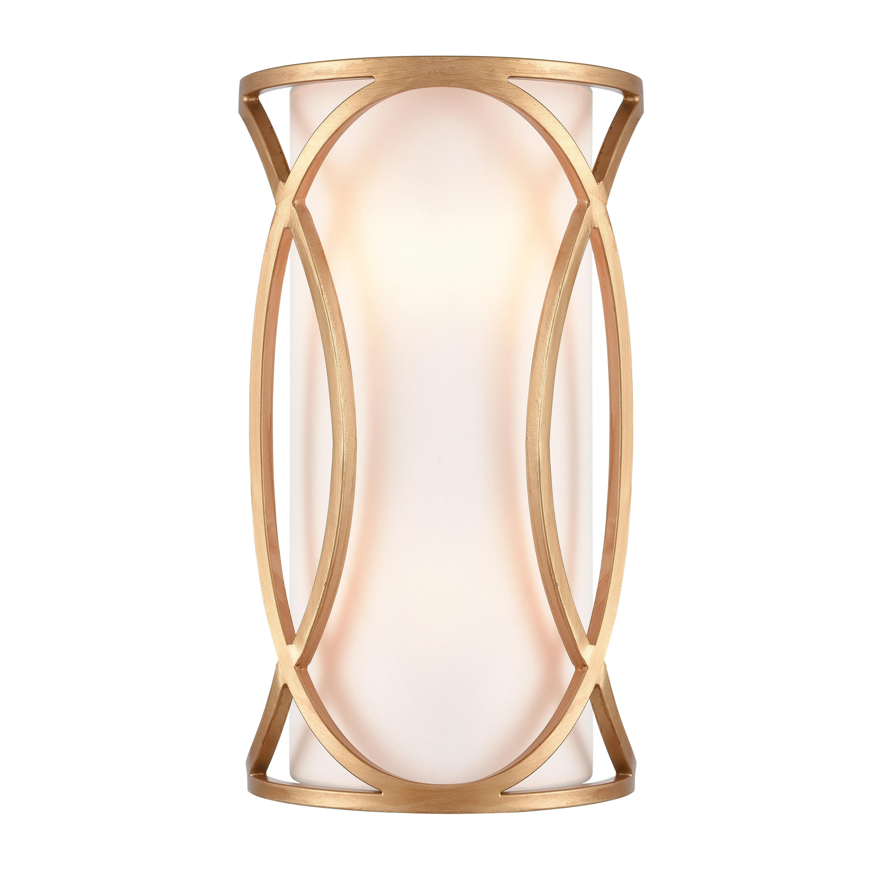 Ringlets 15" High 2-Light Sconce - Matte Gold