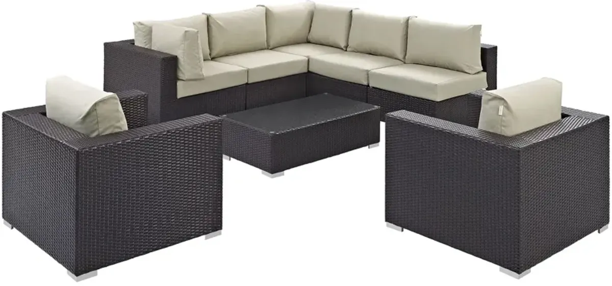 Convene 8 Piece Outdoor Patio Sectional Set