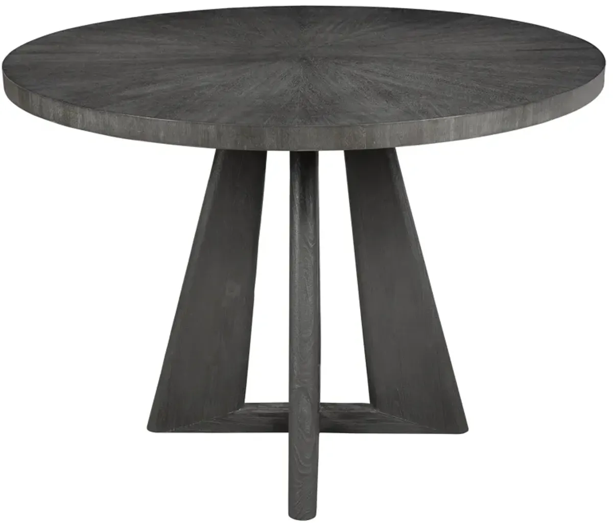 Pulsar Round Gray Walnut Dining Table