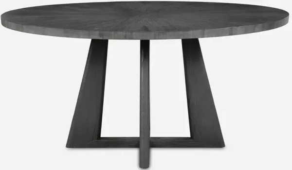 Pulsar Round Gray Walnut Dining Table