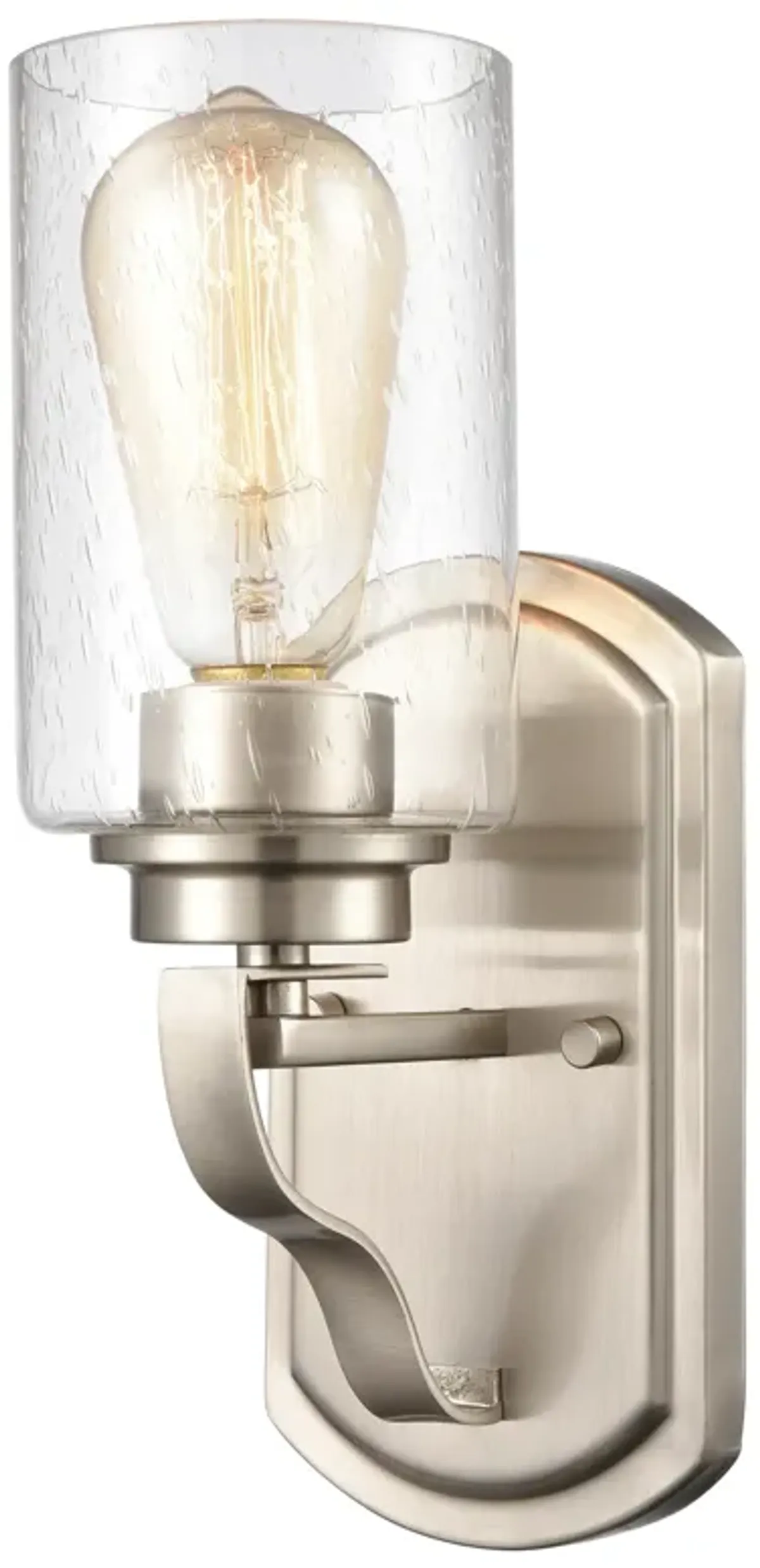 Market Square 12" High 1-Light Sconce - Brushed Nickel