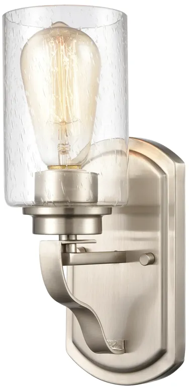 Market Square 12" High 1-Light Sconce - Brushed Nickel