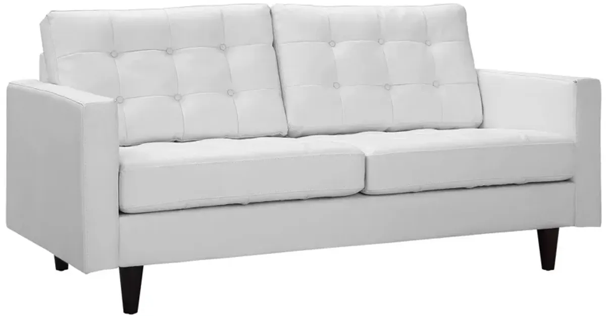 Empress Bonded Leather Loveseat