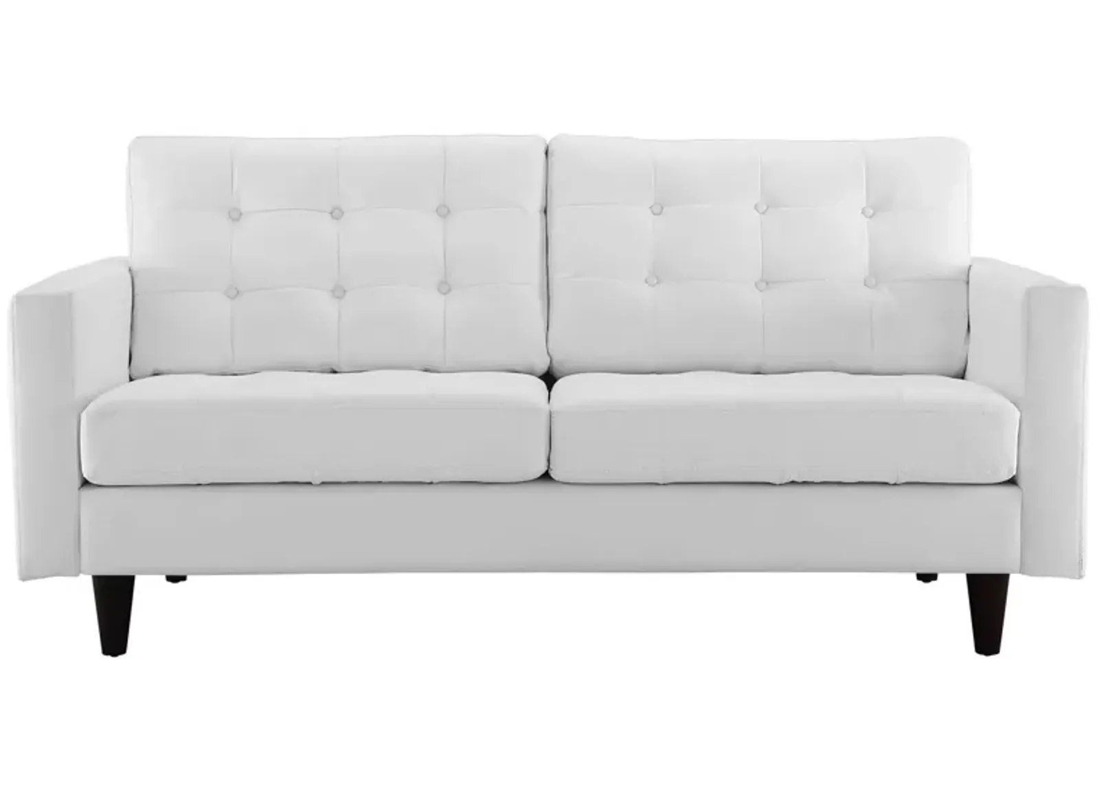 Empress Bonded Leather Loveseat