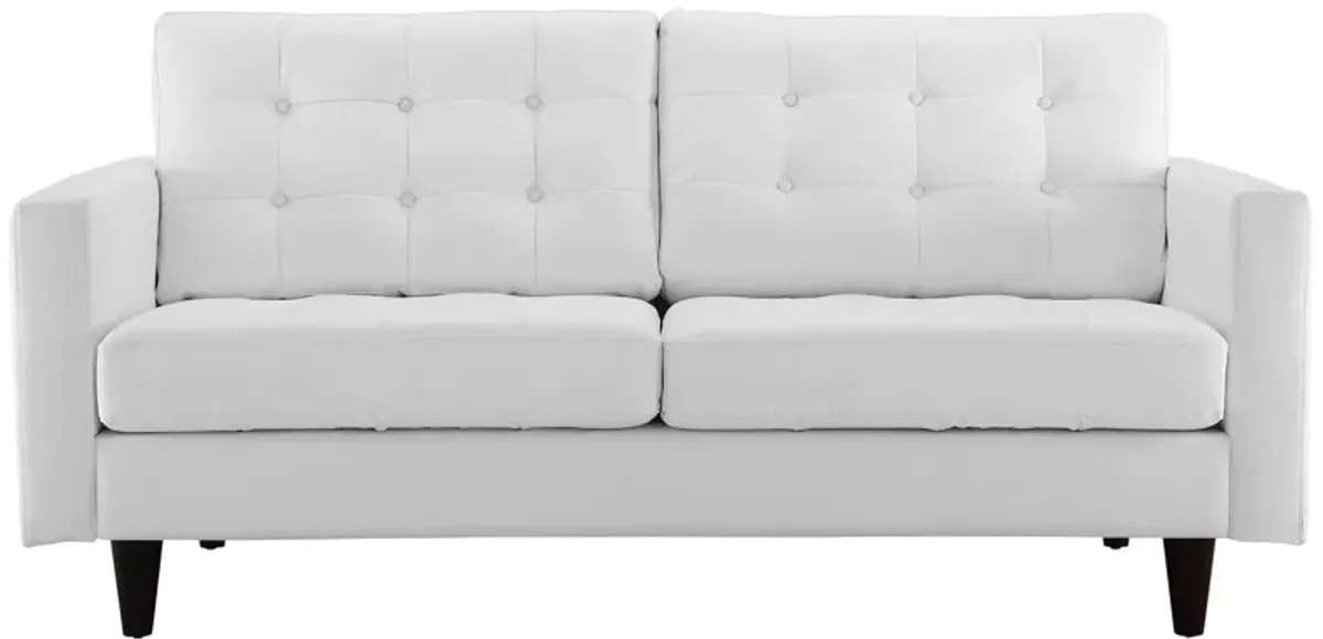 Empress Bonded Leather Loveseat