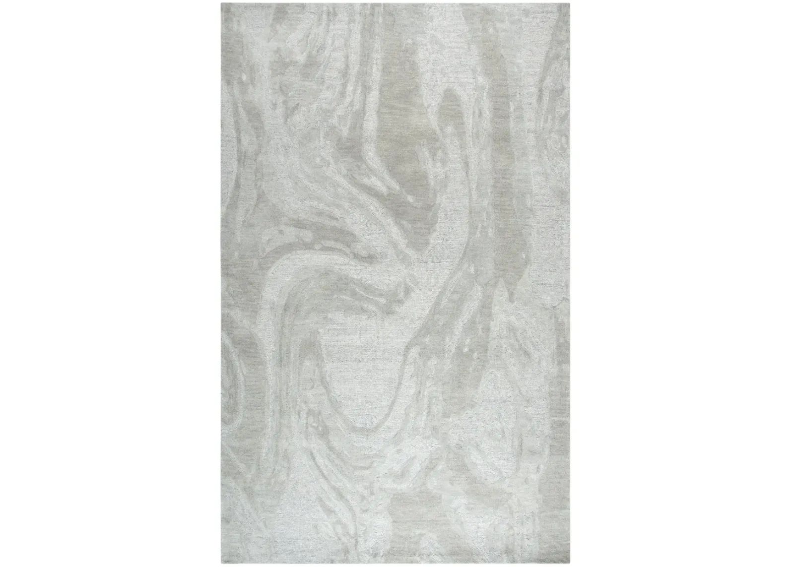 Fifth Avenue Gray Abstract Wool 10' x 13' Rectangle Rug