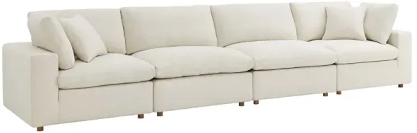Commix Down Filled Overstuffed 4-Piece Modular Sofa