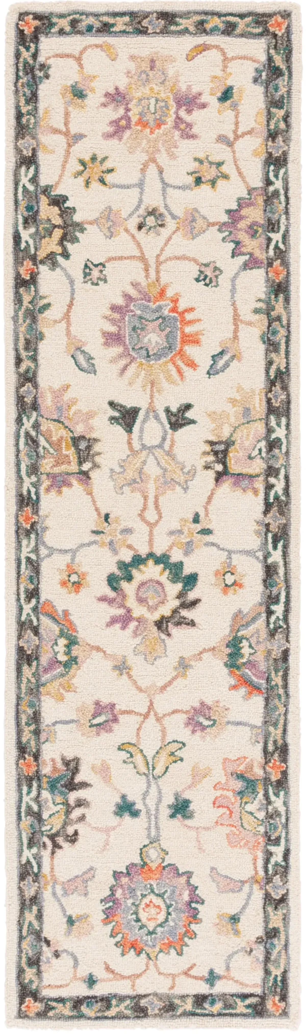 BLOSSOM 471 BEIGE  2'-3' x 8' Runner Rug