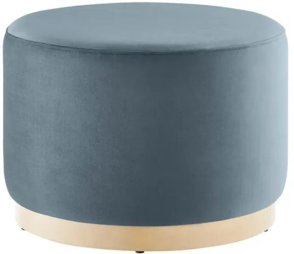 Tilden Large 23" Round Performance Velvet Upholstered Ottoman by Modway
