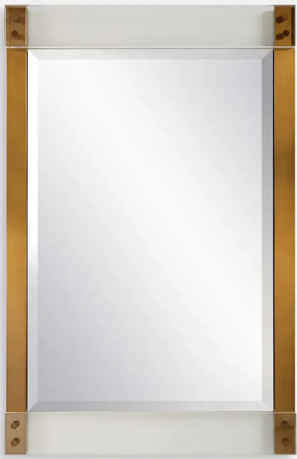 Nera Plated Brass Mirror