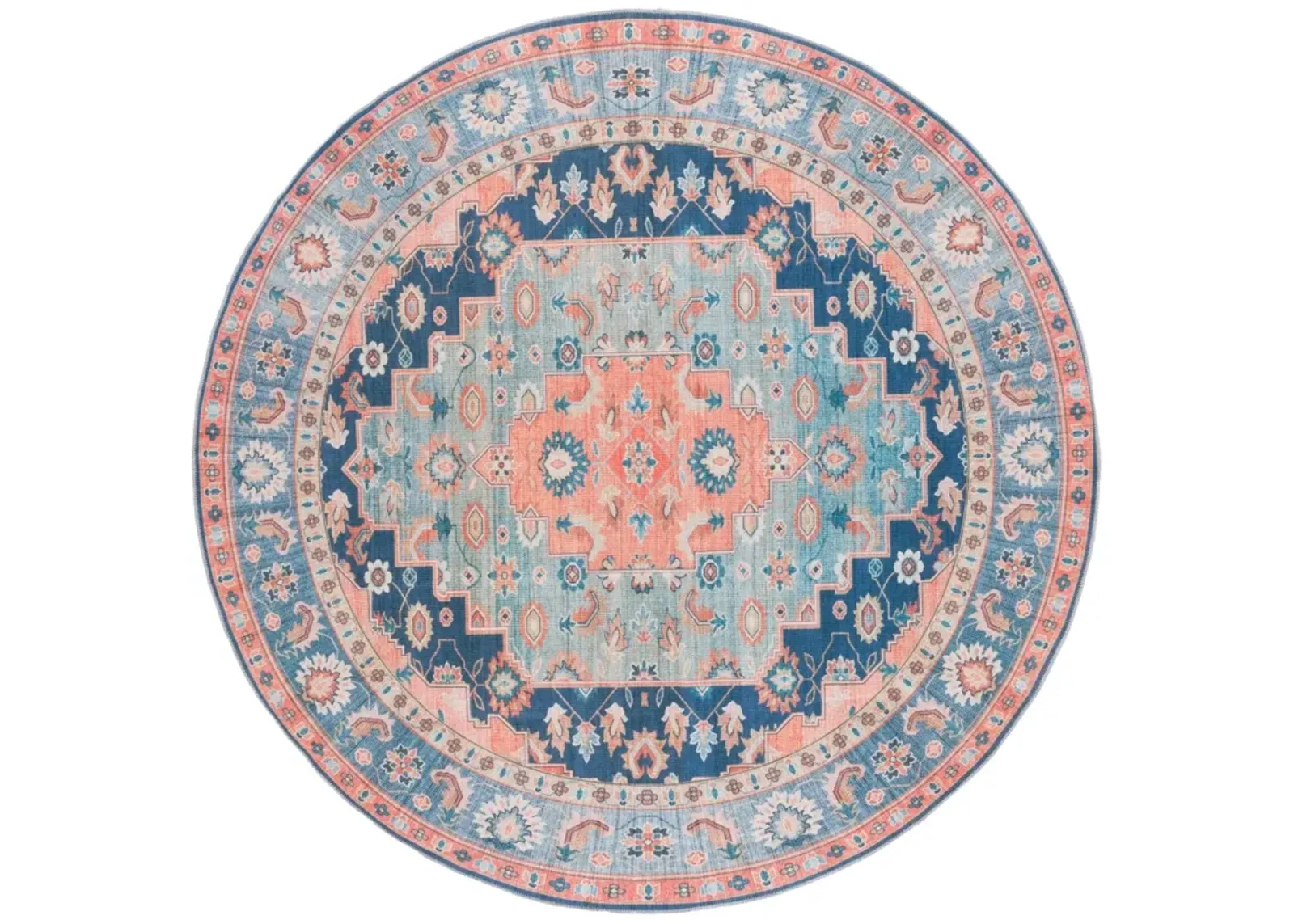 ARIZONA 235 BLUE  6' x 6' Round Round Rug