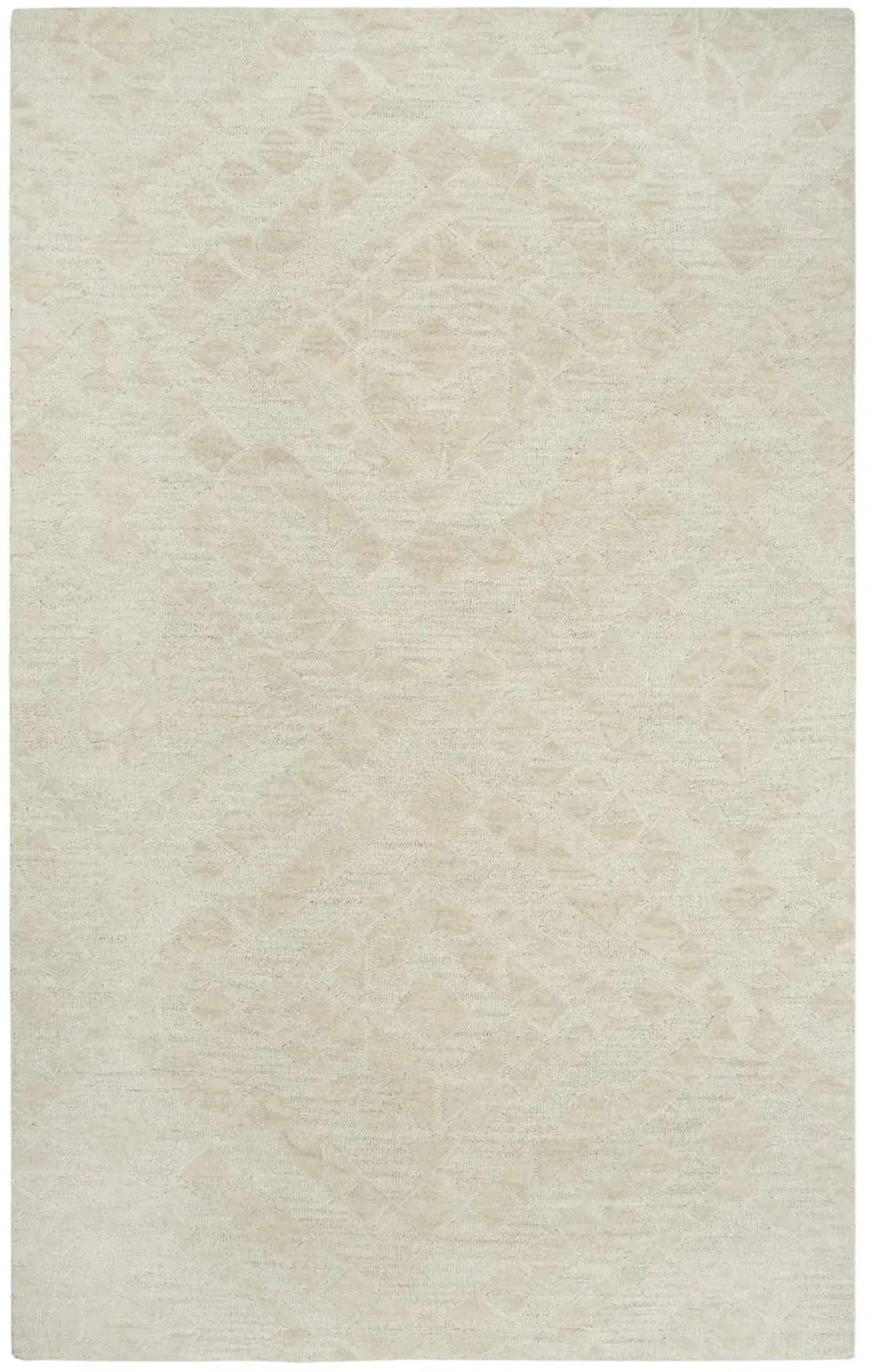 Fifth Avenue Beige Diamond Wool 8' x 10' Rectangle Rug