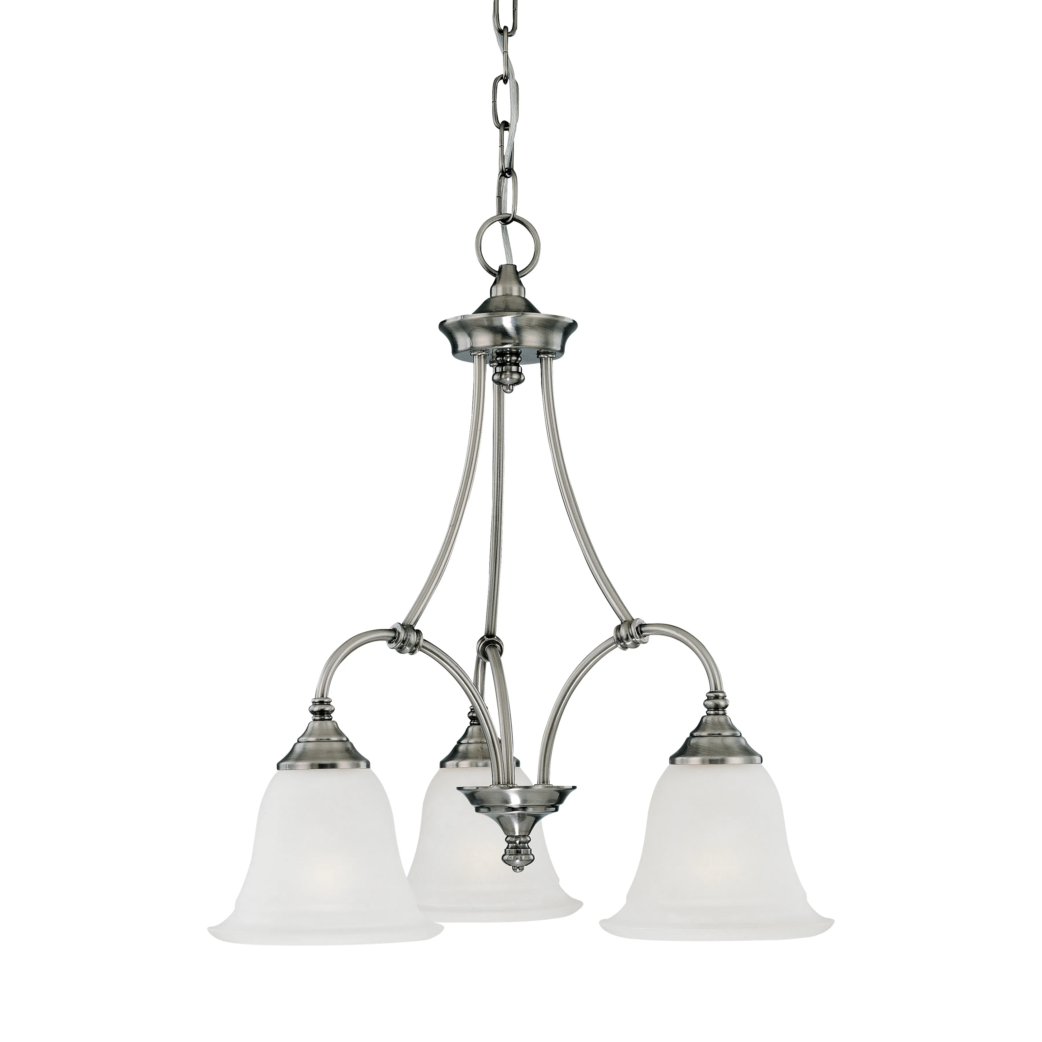 Harmony 20" Wide 3-Light Chandelier - Satin Pewter