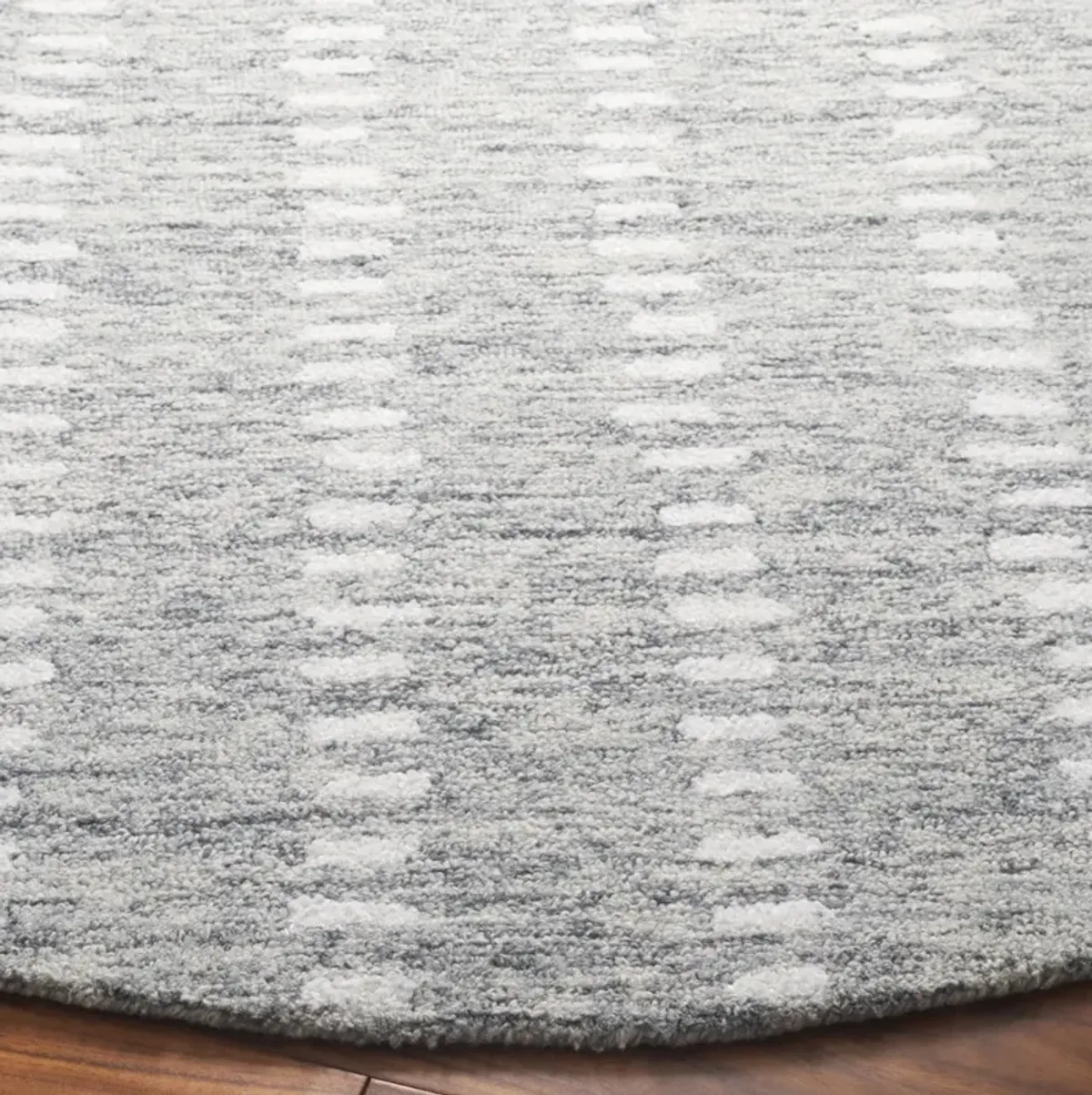 ABSTRACT 498 GREY  6' x 6' Round Round Rug