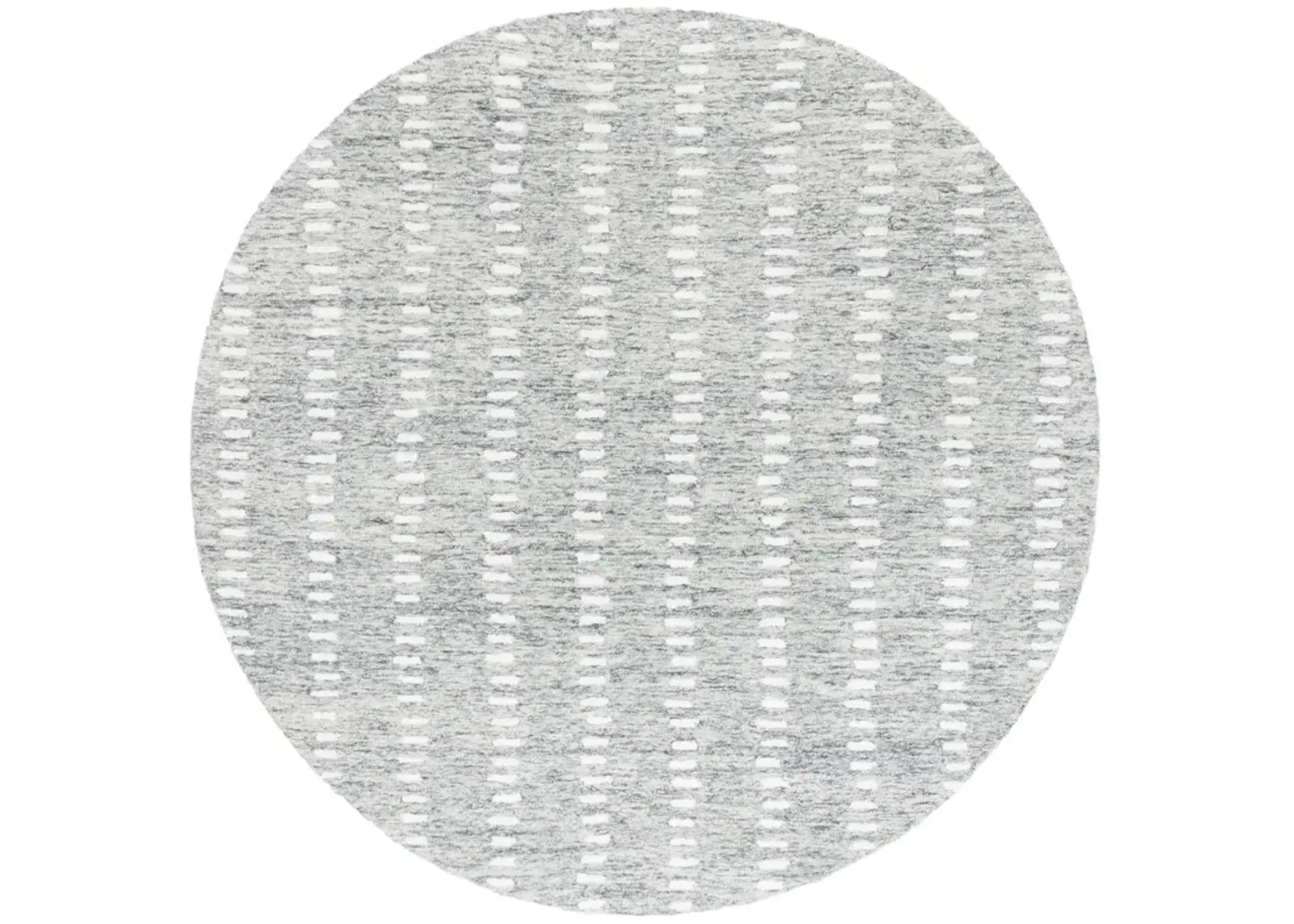 ABSTRACT 498 GREY  6' x 6' Round Round Rug