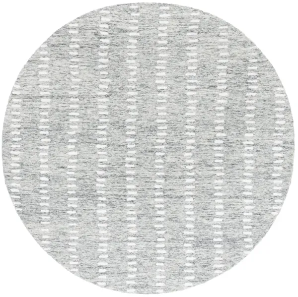 ABSTRACT Hand Tufted 6' x 6' Round area rug