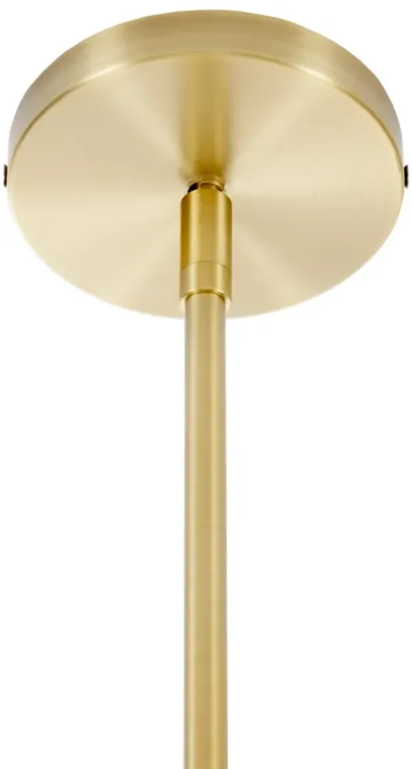 Hampton Hill Presidio Gold/White 5-Light White Drum Shade Chandelier