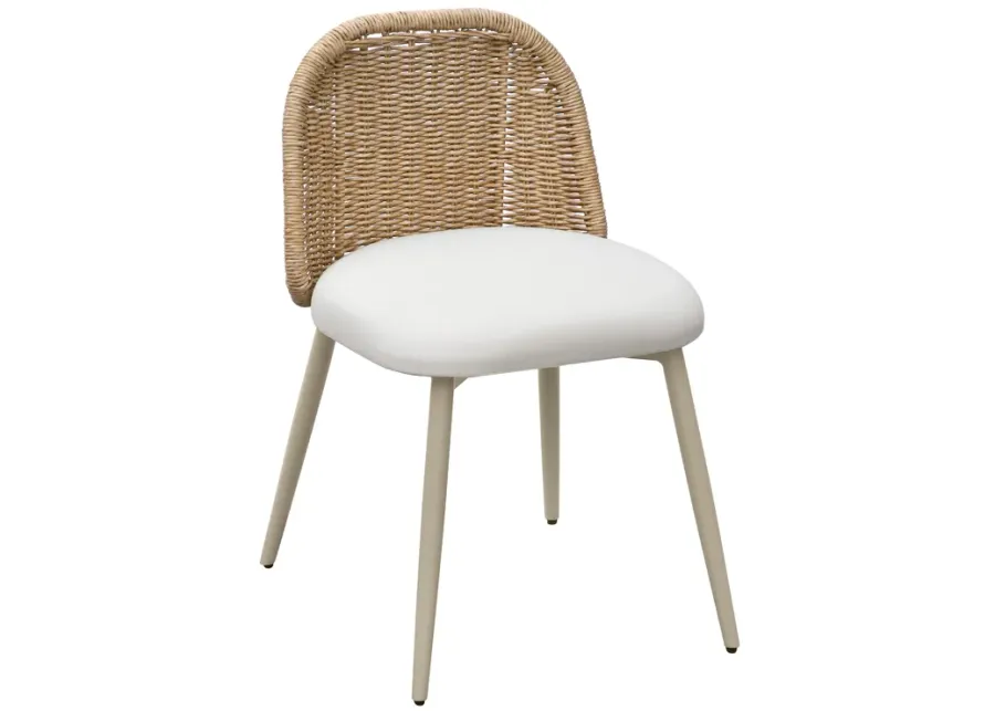 Alexa Cream Outdoor Dining Chair