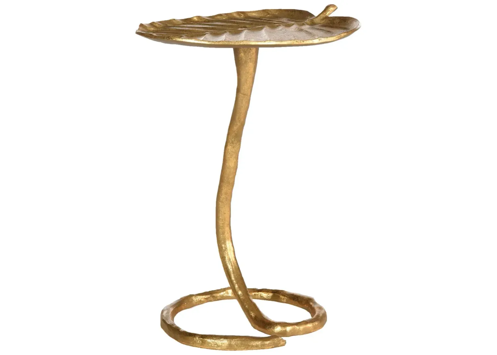 MINA GOLD FOIL PETAL SIDE TABLE