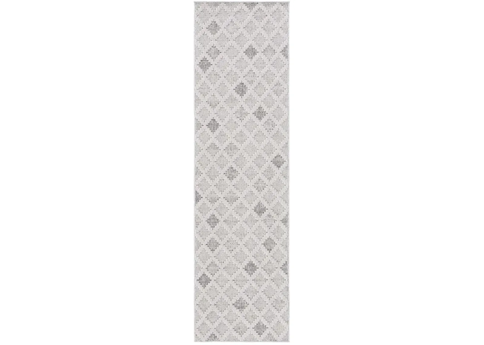 GLOBAL 408 Grey  2'-2' X 8' Runner Rug