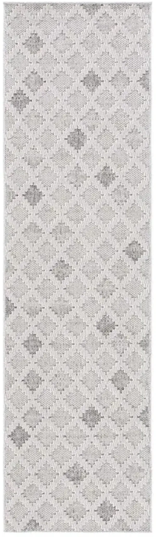 GLOBAL 408 Grey  2'-2' X 8' Runner Rug