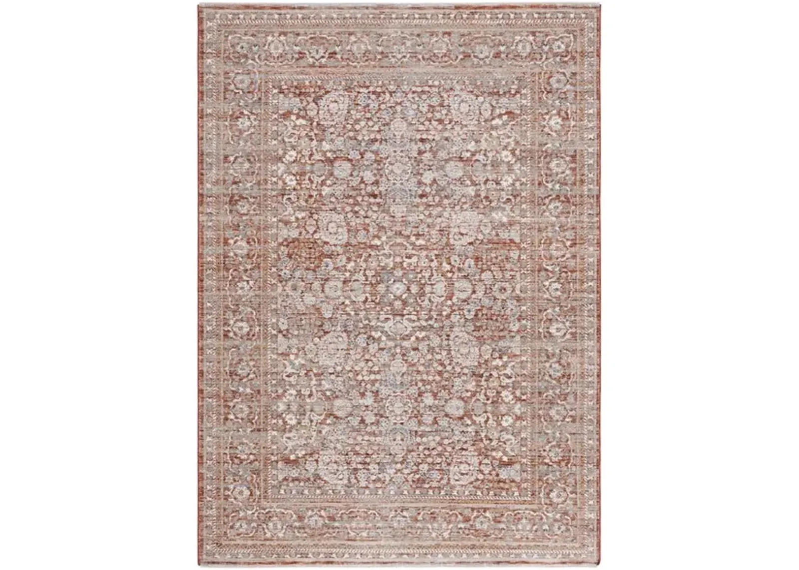 HARLOW 163 Red 4' X 6' Small Rectangle Rug