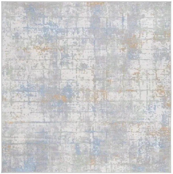 BAYSIDE 122 Blue 6'-7' X 6'-7' Square Square Rug
