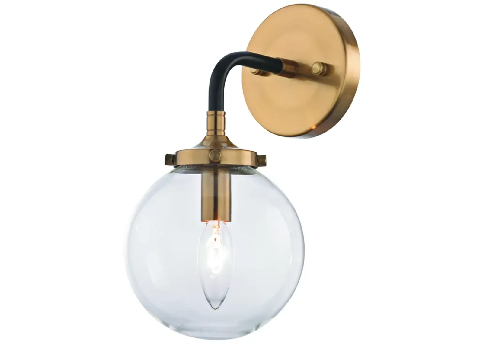 Boudreaux 12" High 1-Light Sconce - Antique Gold