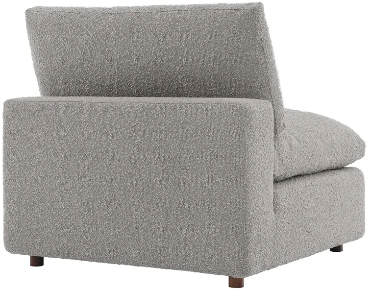 Commix Down Filled Overstuffed Boucle Fabric Armless Chair