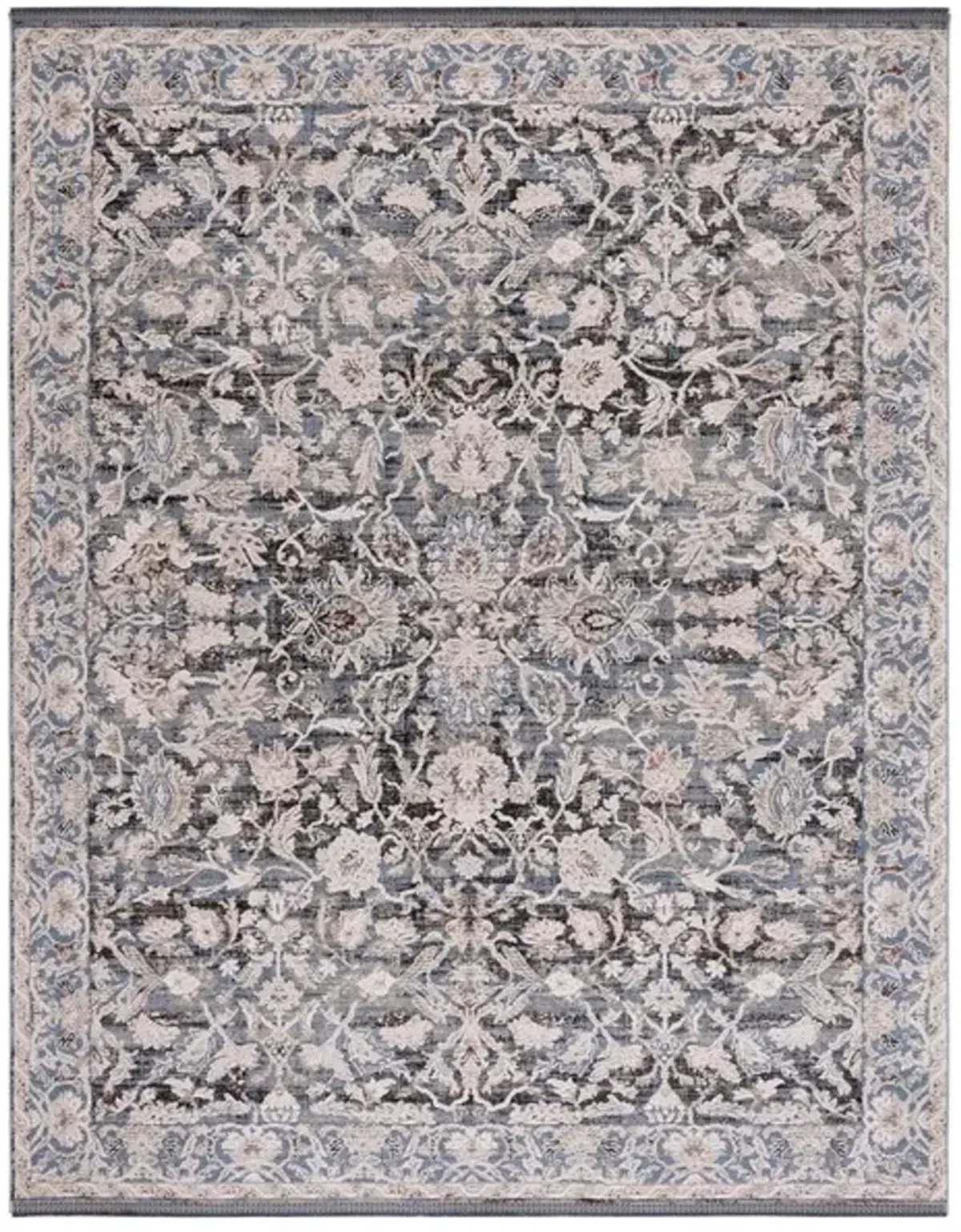 VIVALDI 516 Blue  8' X 10' Large Rectangle Rug