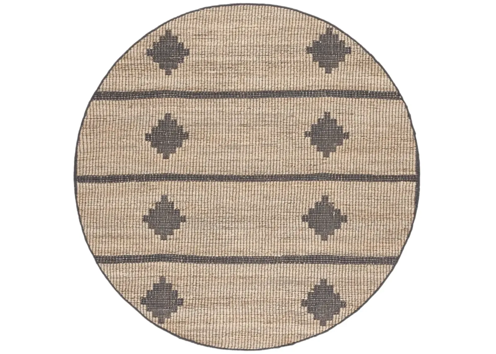 NATURAL FIBER 878 NATURAL  6' x 6' Round Round Rug