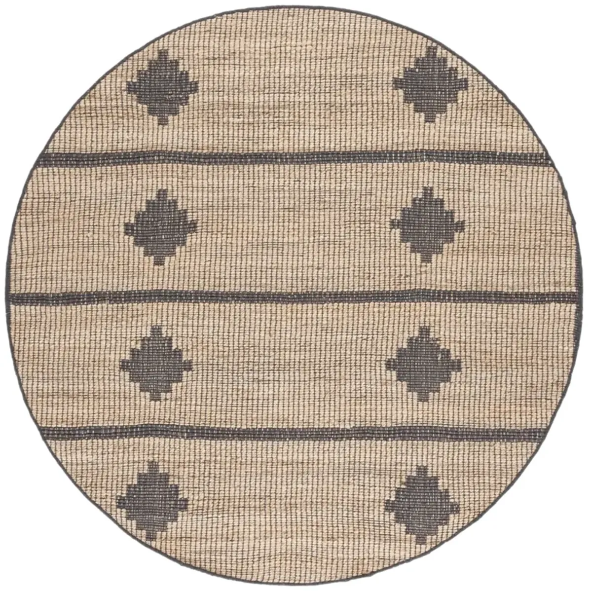 NATURAL FIBER 878 NATURAL  6' x 6' Round Round Rug