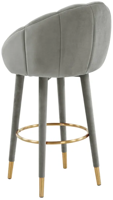 Myla Light Grey Swivel Bar Stool