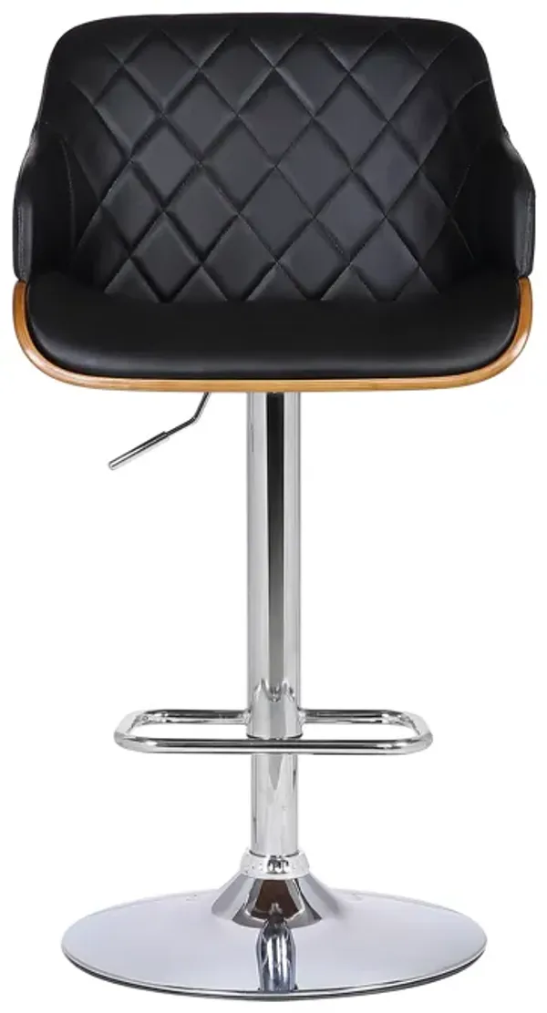 Toby Faux Leather Adjustable Bar Stool
