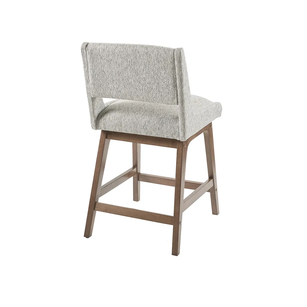 INK+IVY Boomerang Light Grey Counter Stool