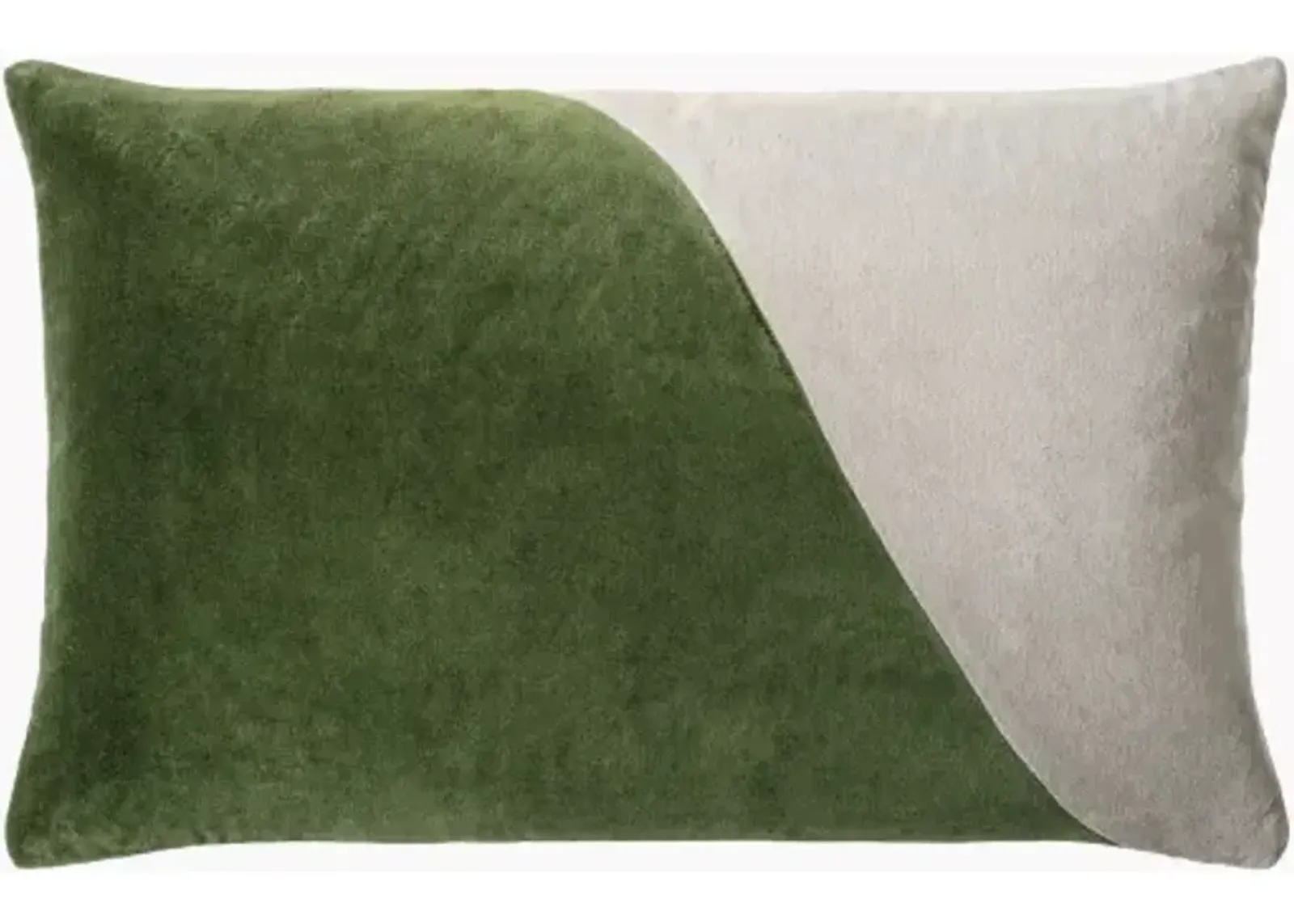 Cotton Velvet CV-072 13"L x 20"W Lumbar Pillow  - Down Insert