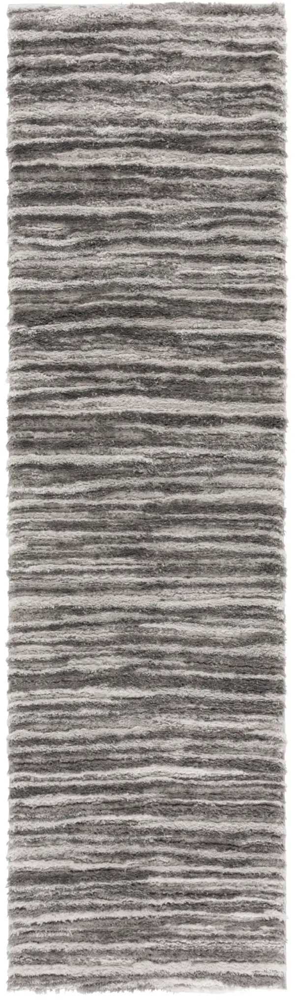 SEATTLE SHAG 908 IVORY  2'-3' x 8' Runner Rug