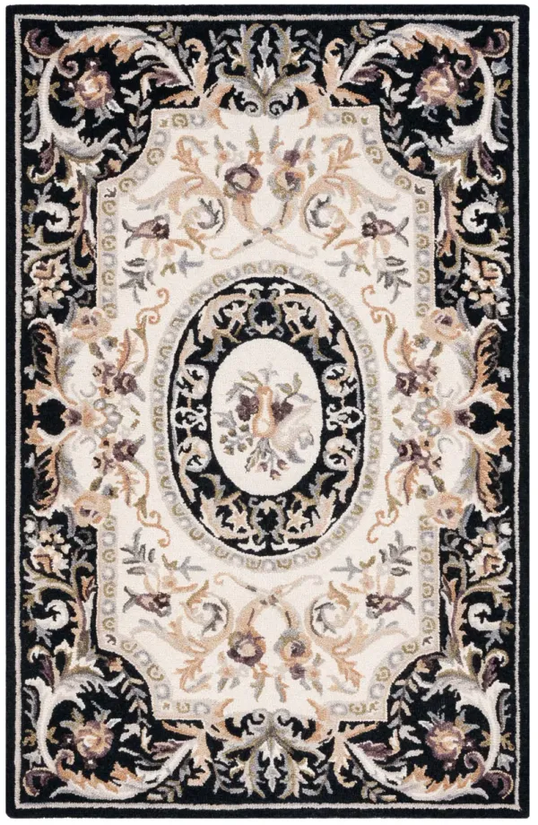 SAVONNERIE Hand Tufted 4' x 6' area rug