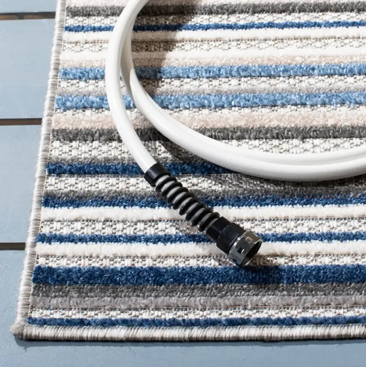 CABANA 323 GREY  3' x 3' Square Square Rug