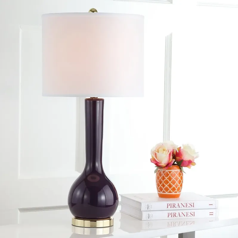 Mae 30.5-Inch H Long Neck Ceramic Table Lamp - Set of 2