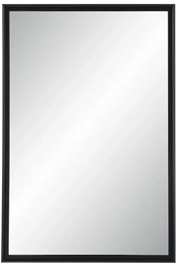 Lausanne 36" Tall Rectangular Mirror, Matte Black