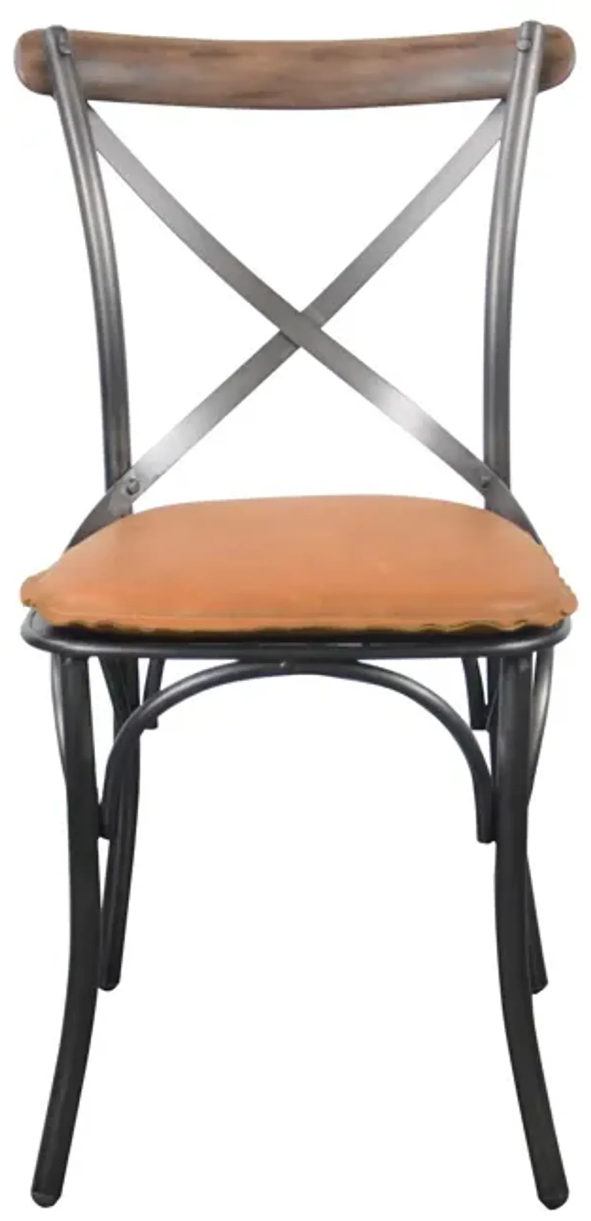 Metal Crossback Chair 