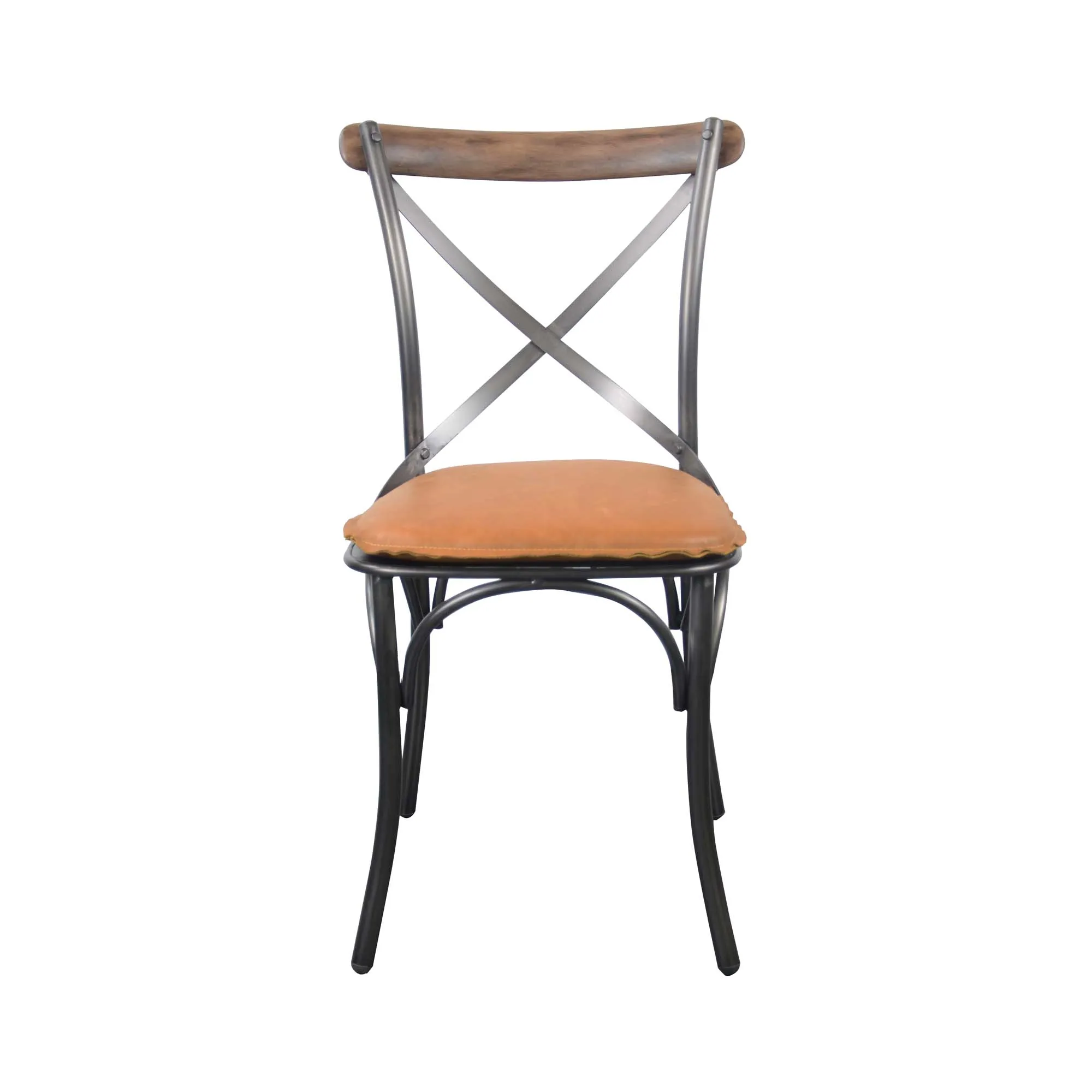 Metal Crossback Chair 